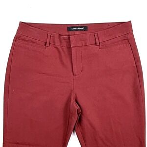 Liverpool Pants Burgundy Bootcut Flare Women's Size 10